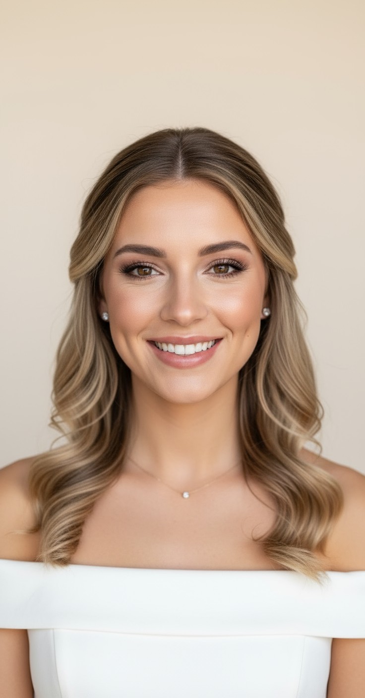 After Loose Curls Wedding Hair